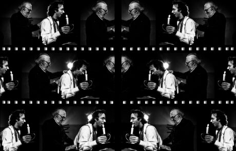 Roberto Benigni, Federico Fellini Set “La voce della luna” 1990